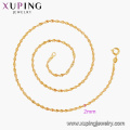 44231 Wholesale high quality gold plated stock copper alloy fashion chain necklace